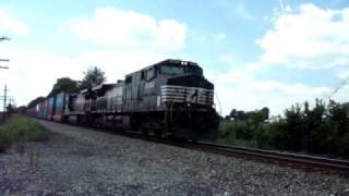 Norfolk Southern Double Stack Train [upl. by Arikal177]