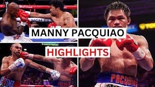 Manny Pacquiao Highlights amp Knockouts [upl. by Kcirddec]