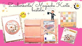 ☀️💞 Zauberkarte Magische Karte basteln ✨ I in cm I mit Papier und Paper Die Cuts von ACTION ☀️💞 [upl. by Adiari]