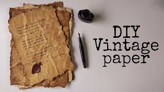 DIY Vintage Paper I Wax seal I Easy Tutorial using coffee I Luna Joy [upl. by Tades]