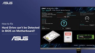 How to Fix Hard Drive cant be Detected in BIOS on Motherboard  ASUS SUPPORT [upl. by Labaw]