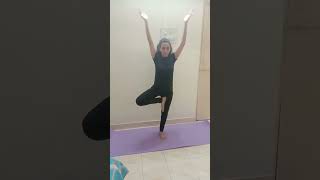 5 Days 5 Different Standing Asanas Day 2 ashortadayyoutubeshortsyogayogapractice [upl. by Ysset]