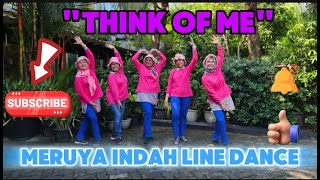 quotTHINK OF ME LINE DANCEquot Choreo by Annie Saerens BLD  by MERUYA INDAH LD seniorrita7349 [upl. by Sevein]