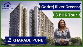 RiverGreens  Godrej Properties  3 Bhk Tour  Kharadi  Township Propertty  Manjari [upl. by Eisdnil]