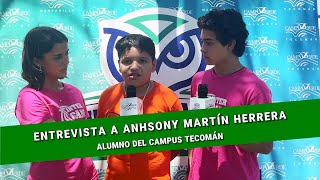 Intercampus de Secundaria 2024 Entrevista a Ahnsony Martin Herrera [upl. by Sacken]