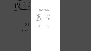 Vedic Maths Multiplication  vedic maths trick vedicmaths vedicmathstricksforfastcalculation [upl. by Twedy]