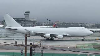 4K Kalitta Air Cargo 747 Landing at LAX Queen of the skies [upl. by Cramer]