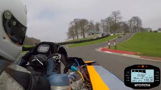 Cadwell Park Race 2 April 2018 Sam Moss 31 125 Open Superkart [upl. by Shifra]