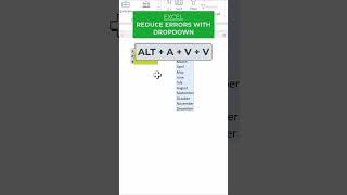 Excel  Reduce errors with dropdown [upl. by Terrill594]