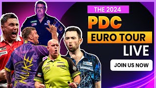 2024 PDC Euro Tour Live  ET 11 Hungarian Darts Trophy Session 6 [upl. by Aihsilef]