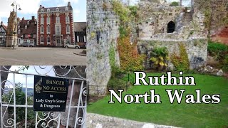 Ruthin NORTH WALES  Lady Grey’s GRAVE  Walking Tour  HISTORIC [upl. by Yard]