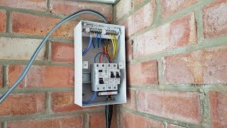 Unboxing and setup of a 4Way Metal Consumer Unit in a Shed  Garage [upl. by Hesoj831]