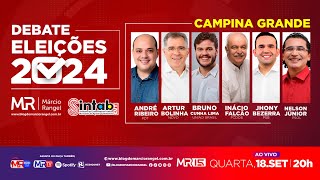 DEBATESINTAB  Candidatos à Prefeitura de Campina GrandePB 18092024 MRTV [upl. by Aholah]