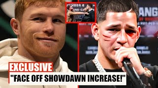 JUST NOWCanelo Alvarez Shoves Edgar Berlanga Fight Night Showdown [upl. by Anna-Diane]