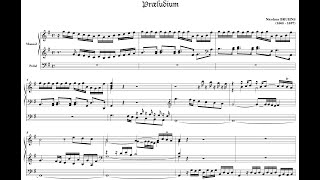 Nicolaus Bruhns  Prelude and Fugue in G Major w score [upl. by Kaitlin]