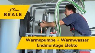 Wie entsteht ein Massivhaus  Baudoku  So baut die BRALE Teil 7 WärmepumpeWarmwasserElektro [upl. by Otti]