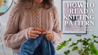 HOW TO READ A KNIT PATTERN amp Common Knit Abbreviations Explained [upl. by Asselam]