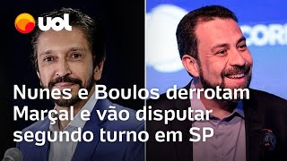 Boulos e Nunes vão ao segundo turno em São Paulo Pablo Marçal fica em 3º lugar [upl. by Sualkcin]