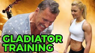 Gladiatortraining mit Ralf Möller  Follow me to Golds Gym  Los Angeles Sophia Thiel [upl. by Salomie]