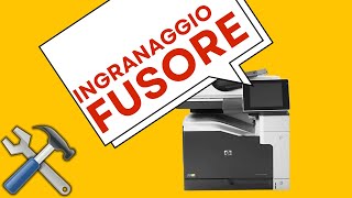 Come sostituire lingranaggio fusore della HP M775 a colori [upl. by Ahsiei]