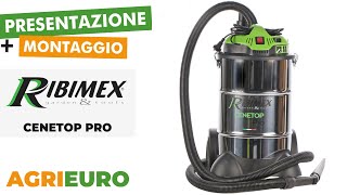 Presentazione e montaggio del Ribimex Cenetop PRO  Aspiracenere a bidone [upl. by Korrie618]