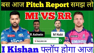 Mi vs Rr Dream11 PredictionRr vs Mi Dream11 TeamRr vs Mi Today Match PredictionMi vs Rr 2024 [upl. by Leuams]