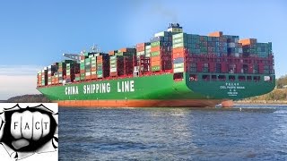 Top 10 Largest Container Ships In The World [upl. by Adnamra160]