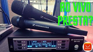 Microfone Sem Fio Copia do Sennheiser KSM 9000 Aliexpress presta ao vivo [upl. by Ahsienal]