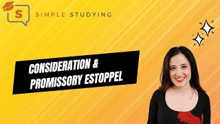 Consideration And Promissory Estoppel [upl. by Sandry]