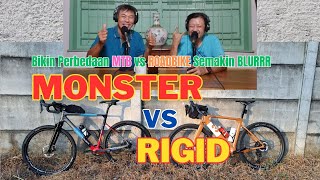 Monster Gravel Bikin Jurang MTB vs Roadbike Semakin Sempit [upl. by Michaelina877]