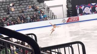 Alexandra Trusova FS Warmup 2021 US International Figure Skating Classic [upl. by Ardnasela786]