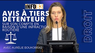 Avis à tiers détenteur sur son compte en raison dune infraction routière avec Maître A Boukorras [upl. by Aidole]