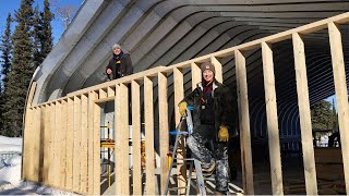 Building Endwalls with Sawmill Lumber  Quonset Hut Workshop [upl. by Luapsemaj]