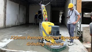 720mm Integrated gearbox remote control concrete grinding machine [upl. by Acissej]