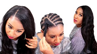 HOW TO HIDE YOUR THIN BALD HAIR WITH THIS NEW V PART WIG FT HURELA HAIR [upl. by Cheryl]