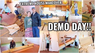 RENOVATION HOUSE TRANSFORMATION DEMO DAY🏠 HOUSE TO HOME Honeymoon House Ep 2 [upl. by Lombardo827]