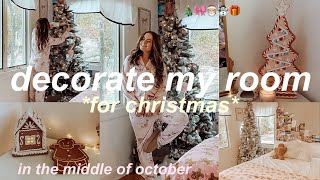 DECORATING MY ROOM FOR CHRISTMAS 2024 amp WINTERCHRISTMAS ROOM TOUR Christmas room transformation [upl. by Estella]