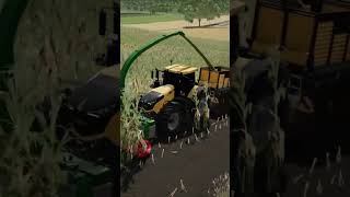 Corn Silage with Multi Baler farmingsimulator22 farming fs22 harvester [upl. by Free232]