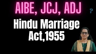 The Hindu Marriage Act 1955 by Kanchana Advocate [upl. by Pack509]