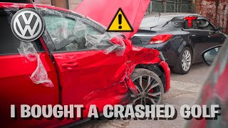 MY NEW GOLF GTD  CRASHED CAR  TOTALLED [upl. by Sylvester]