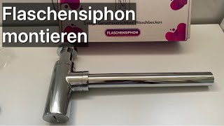 Flaschensiphon für Waschbecken montieren [upl. by Lienhard878]