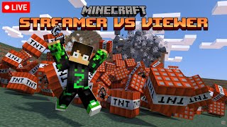 Minecraft Streamer VS Viewers TNT Game shorts minecraft [upl. by Zeralda]