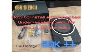 How to Install a Compacted Underseat Subwoofer [upl. by Dionisio]