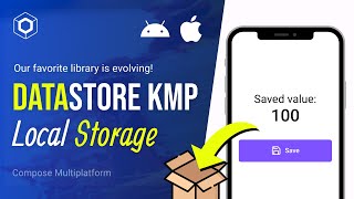 Persist KeyValue pair Locally on both AndroidiOS  DataStore KMP [upl. by Shepherd]