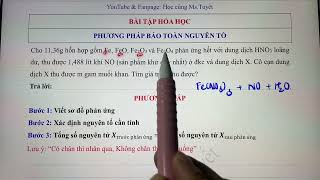 Hóa 10 1112 Phương pháp Bảo toàn nguyên tố  Bảo toàn khối lượng Phần 1 [upl. by Legim421]