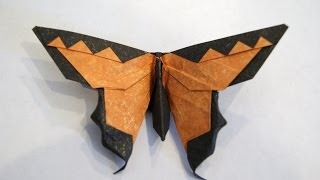 Intermediate Origami Butterfly HD [upl. by Nogaem]