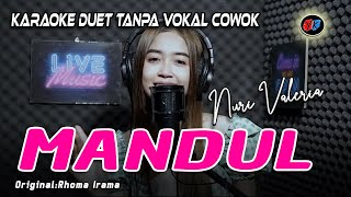 MANDUL  RHOMA IRAMA  KARAOKE DUET TANPA VOKAL COWOK NURI VALERIA [upl. by Myriam]