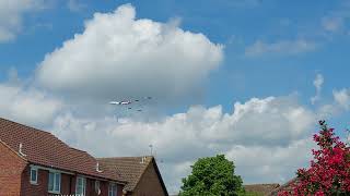 Some of the Queens Platinum Jubilee Flypast 2022 missed the first few [upl. by Haimarej]