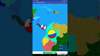 Panamá disrupta Colombia shorts disrupt panama colombia countryballs [upl. by Auqinu781]