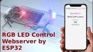 RGB LED Web server using ESP32 [upl. by Elyr]